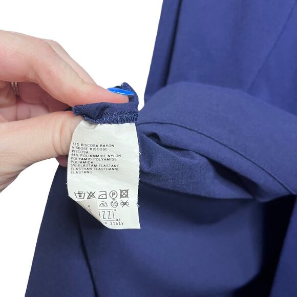 Pier Antonio Gaspari Royal Navy Blue Sleeveless Tank Maxi Dress - Picture 5 of 9